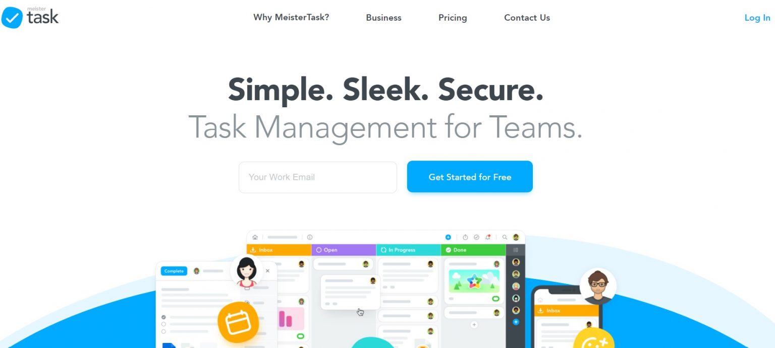 The MeisterTask website