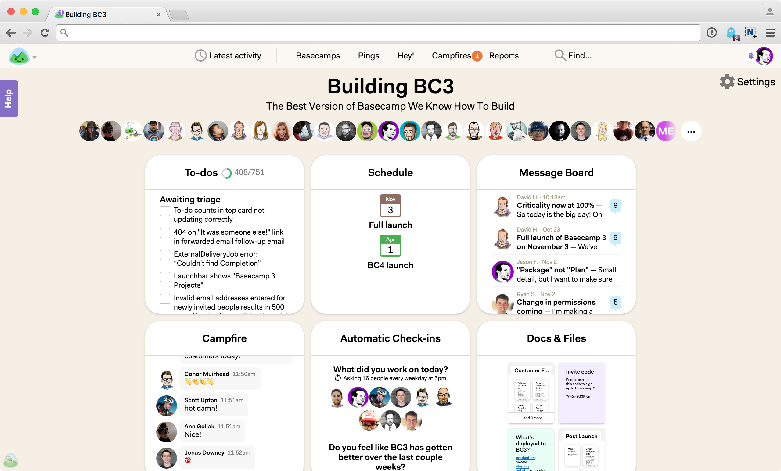 Project Management Software Basecamp